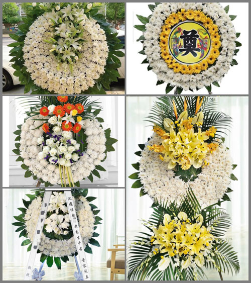 安徽六安市金寨县关庙乡银山村花圈速递